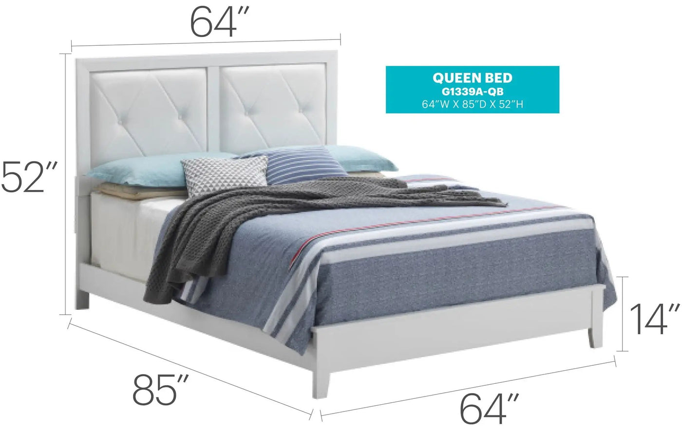 Padded Headboard Bed by HouseOfZazla