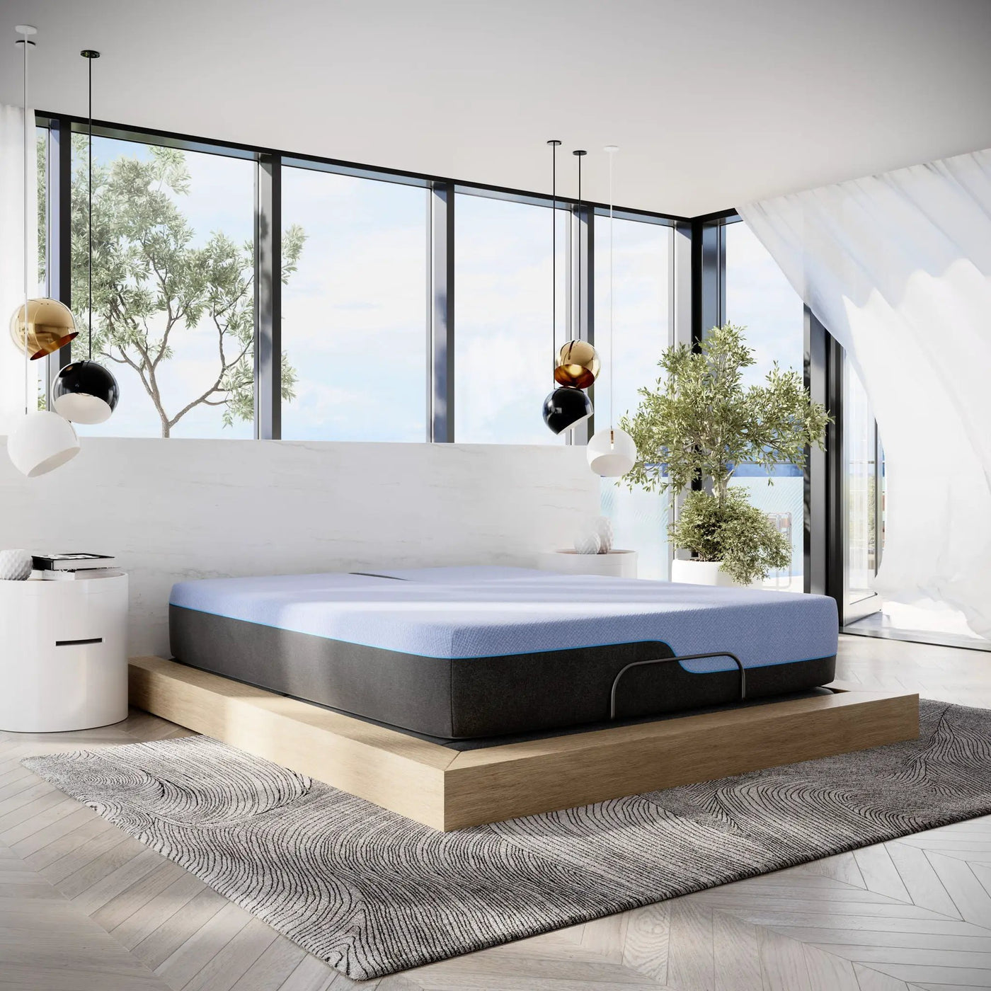 12" Refresh Flex Head Hybrid Cooling Fast Responding Latex Foam & Coil Mattress by HouseOfZazla