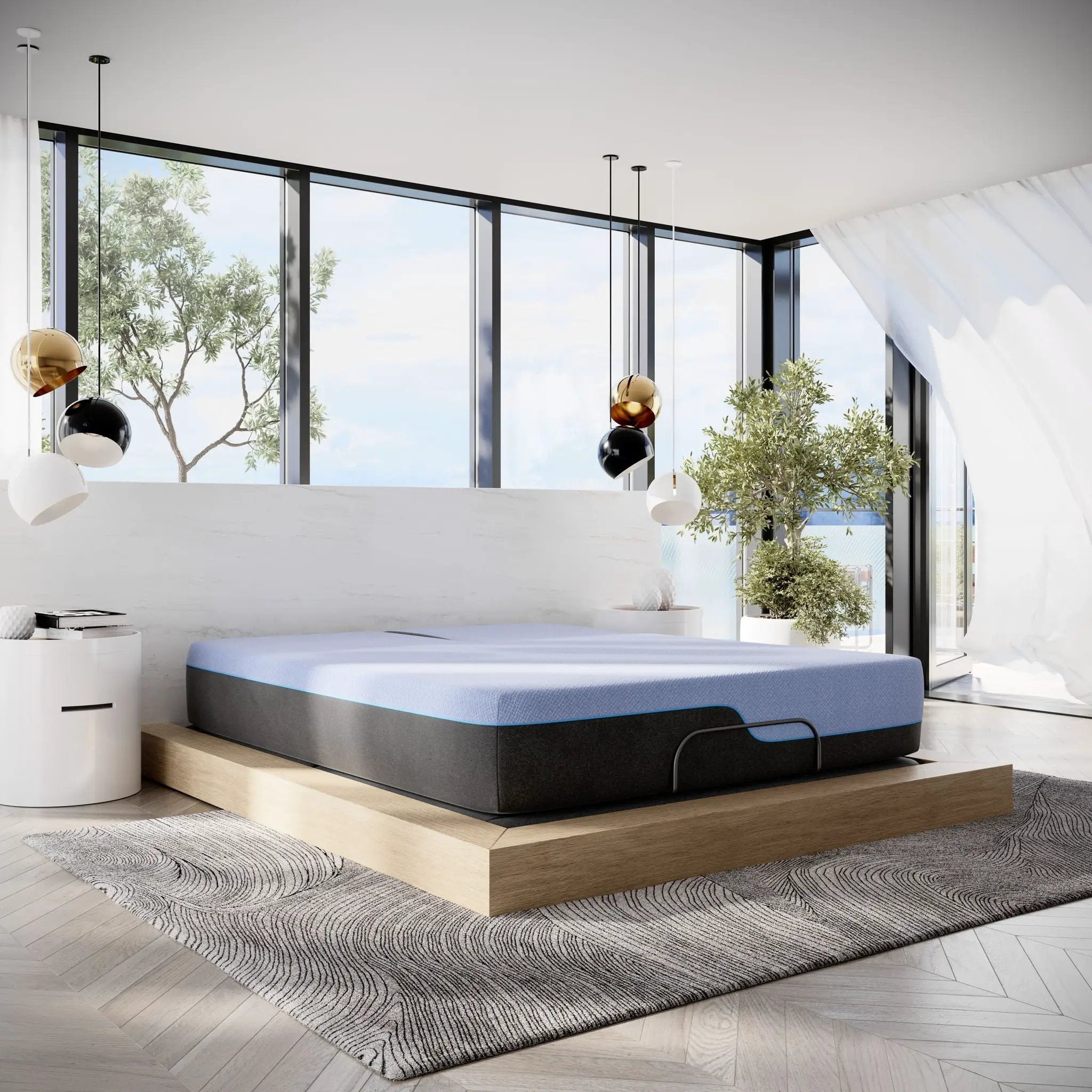12" Refresh Flex Head Hybrid Cooling Fast Responding Latex Foam & Coil Mattress by HouseOfZazla