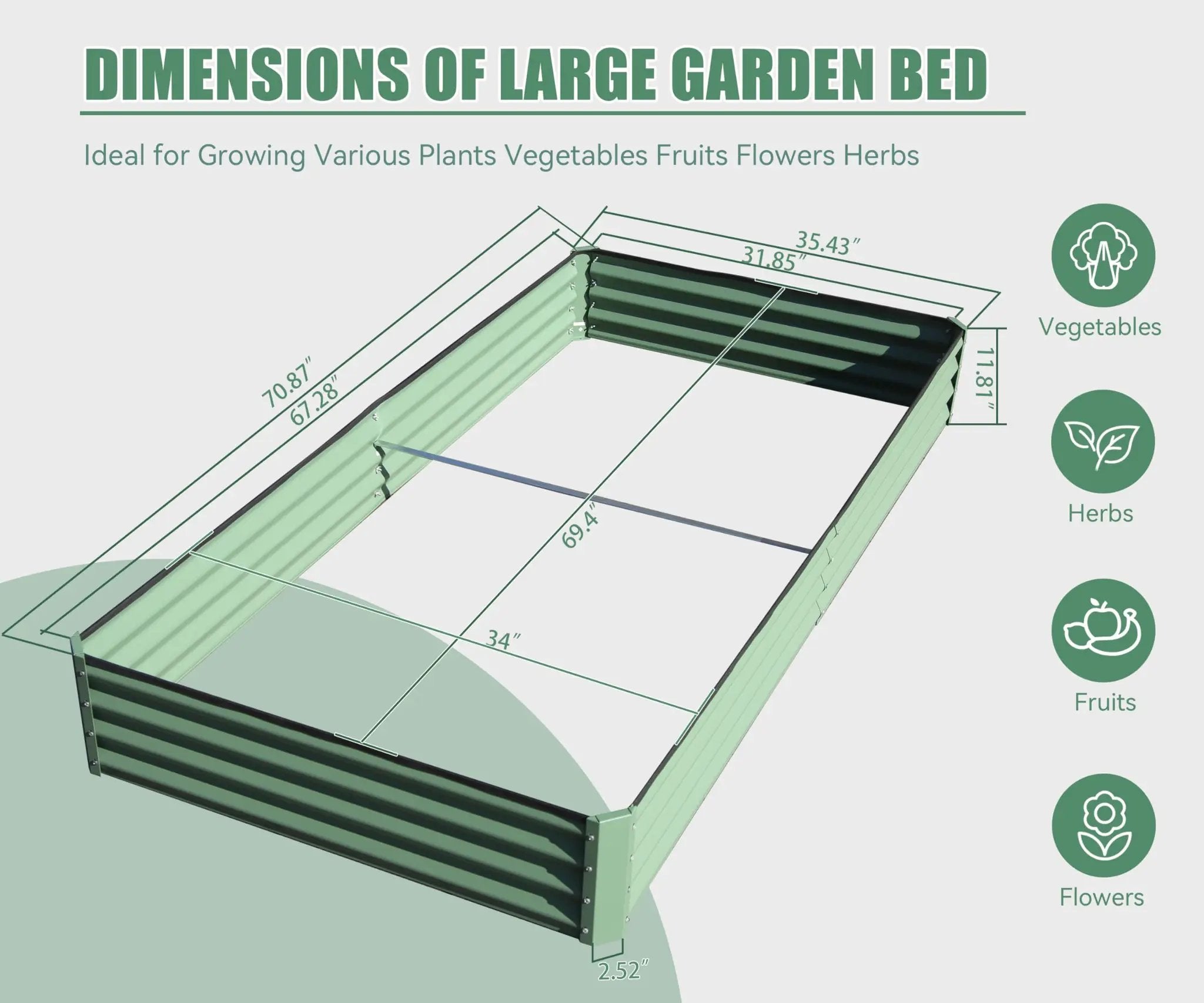 Galvanized Raised Garden Bed by HouseOfZazla