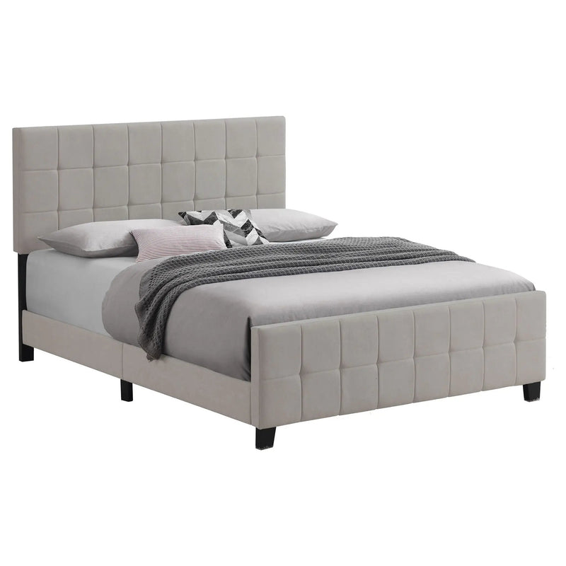 Fairfield Upholstered Queen Panel Bed Beige by Unique Piece Furniture