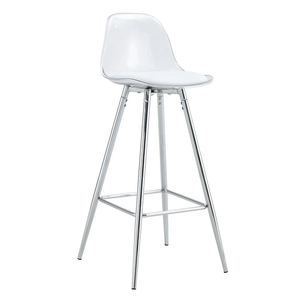 Stylish Upholstered Bar Chairs with Metal Legs