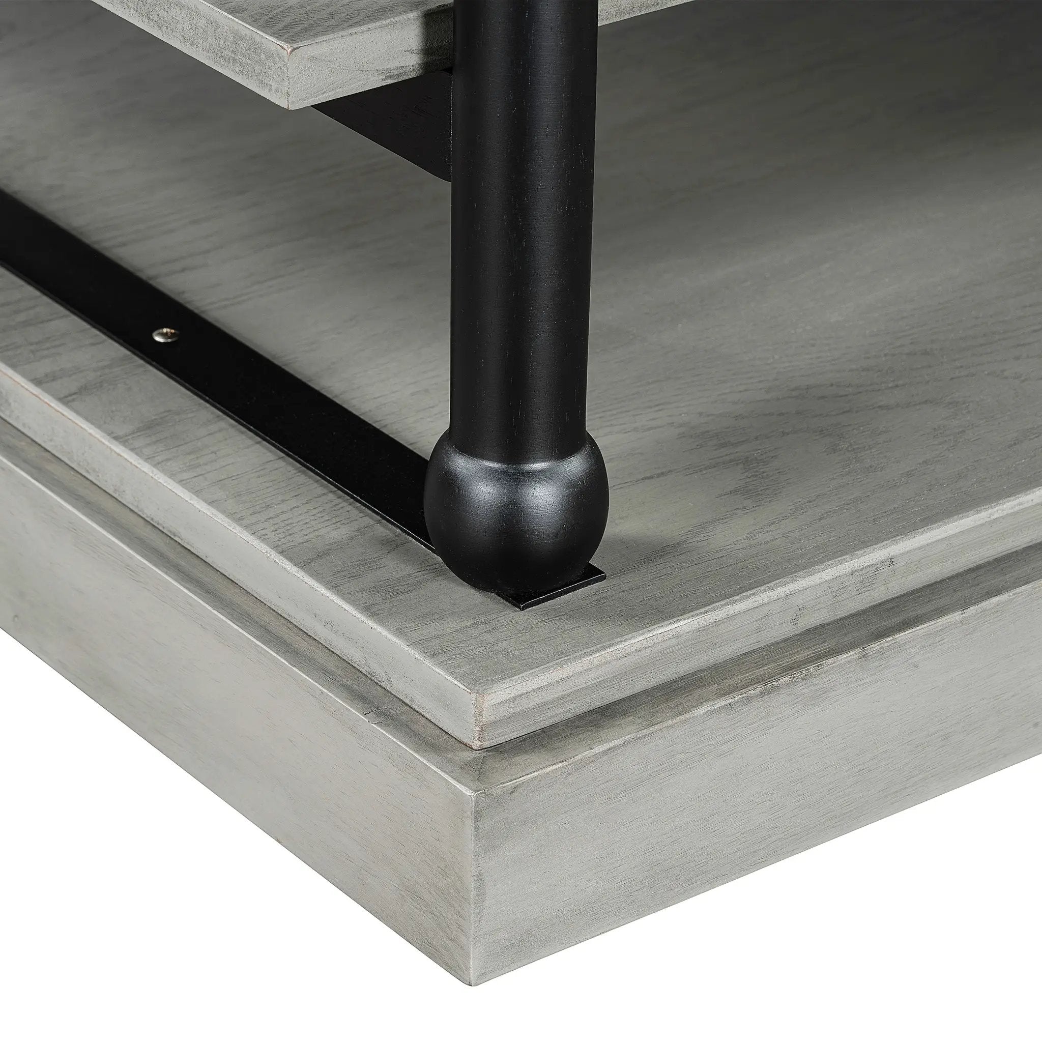 55.1" Wood Coffee Table with Storage Shelves by HouseOfZazla
