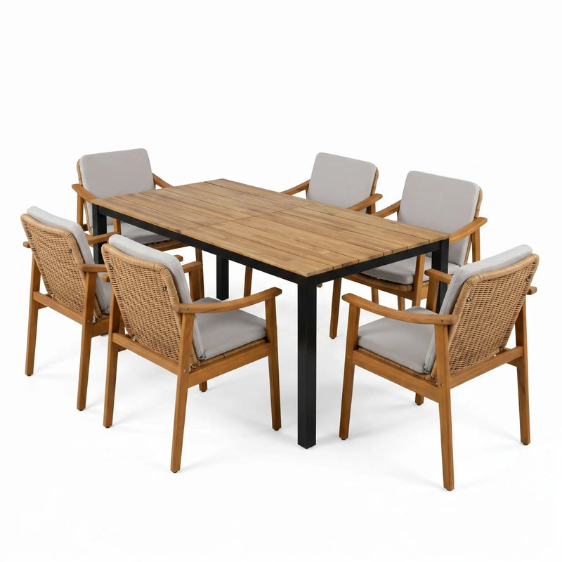 7-Piece Outdoor Patio Dining Set by HouseOfZazla