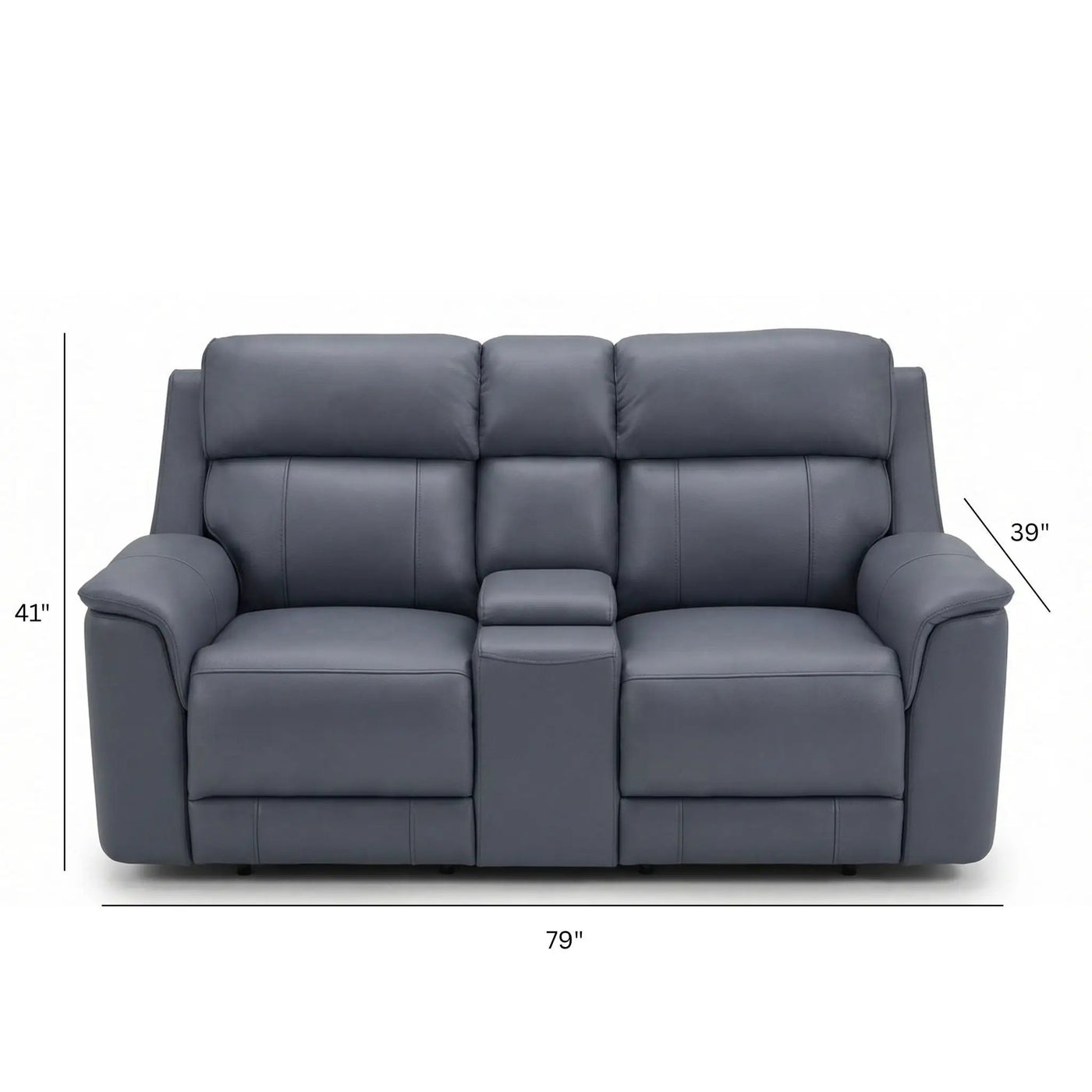 Oslo - Dual Power Reclining Loveseat With Console by HouseOfZazla