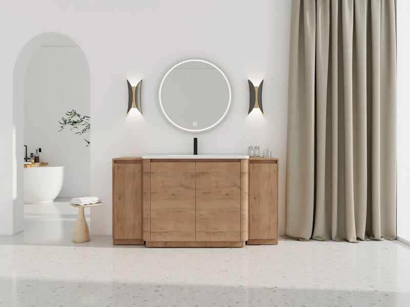 64'' Freestanding Bathroom Vanity with Ceramic Sink by HouseOfZazla