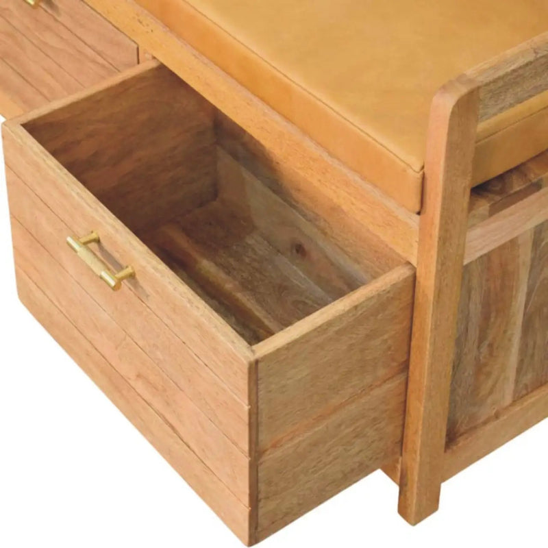 Oxford Oak-ish 2-Drawer Storage Bench by HouseOfZazla