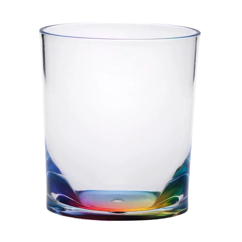 Halo - Oval Acrylic Glasses Drinking (Set of 4) Dof, Bpa Free Plastic Tumblers (12Oz) - Clear by HouseOfZazla