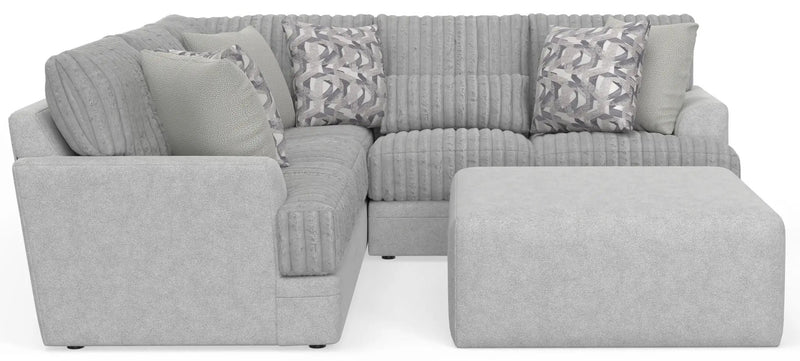 Titan - Sectional With Comfort Coil Seating, Cocktail Ottoman And Accent Pillows Included by Unique Piece Furniture