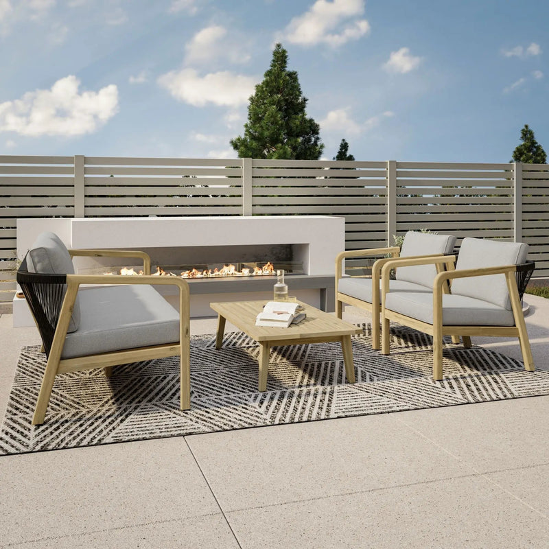 Palmetto - Outdoor Coffee Table - Light Teak by HouseOfZazla