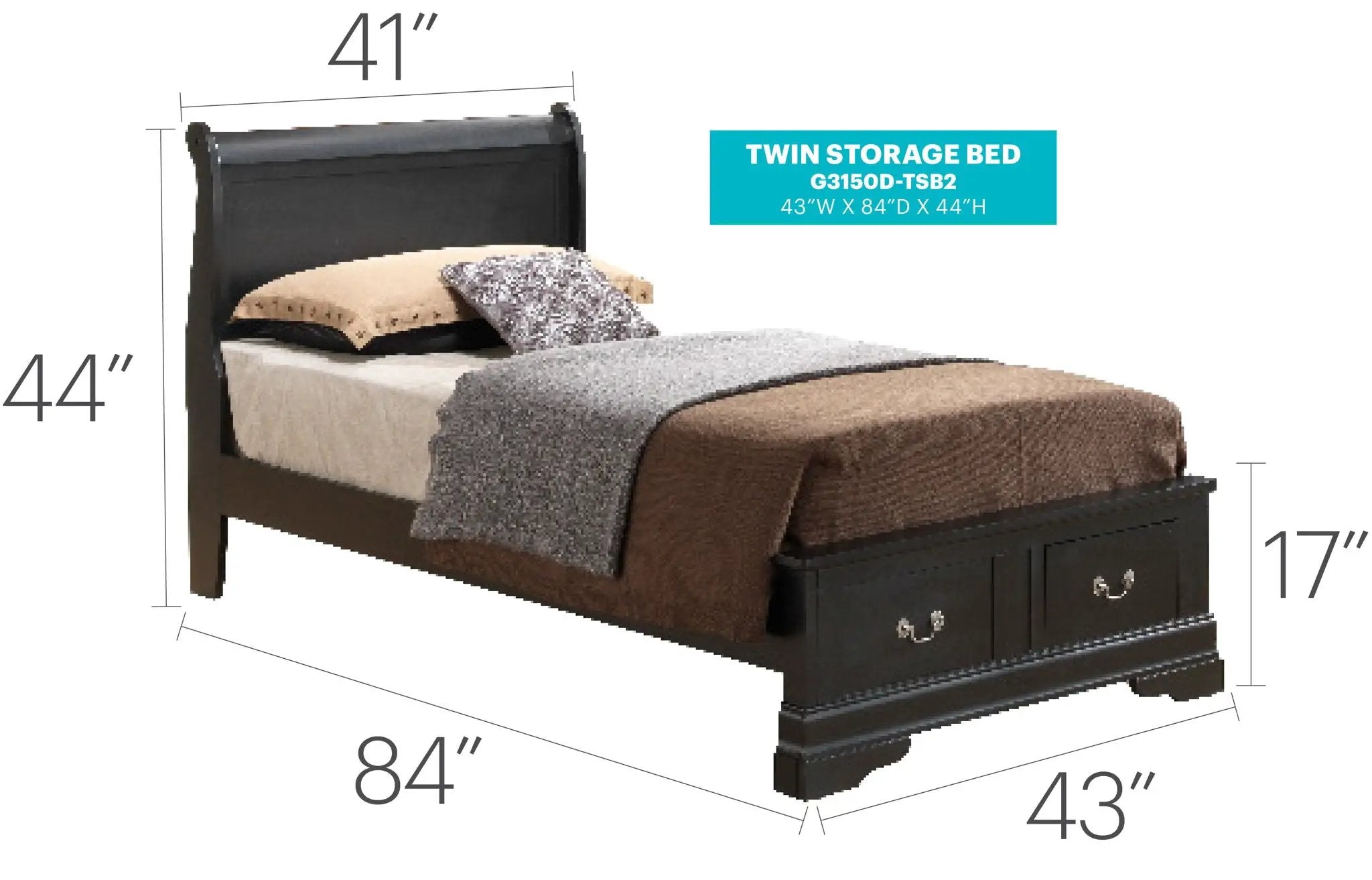 Upholstered Panel Sleigh Bed Design by Unique Piece Furniture