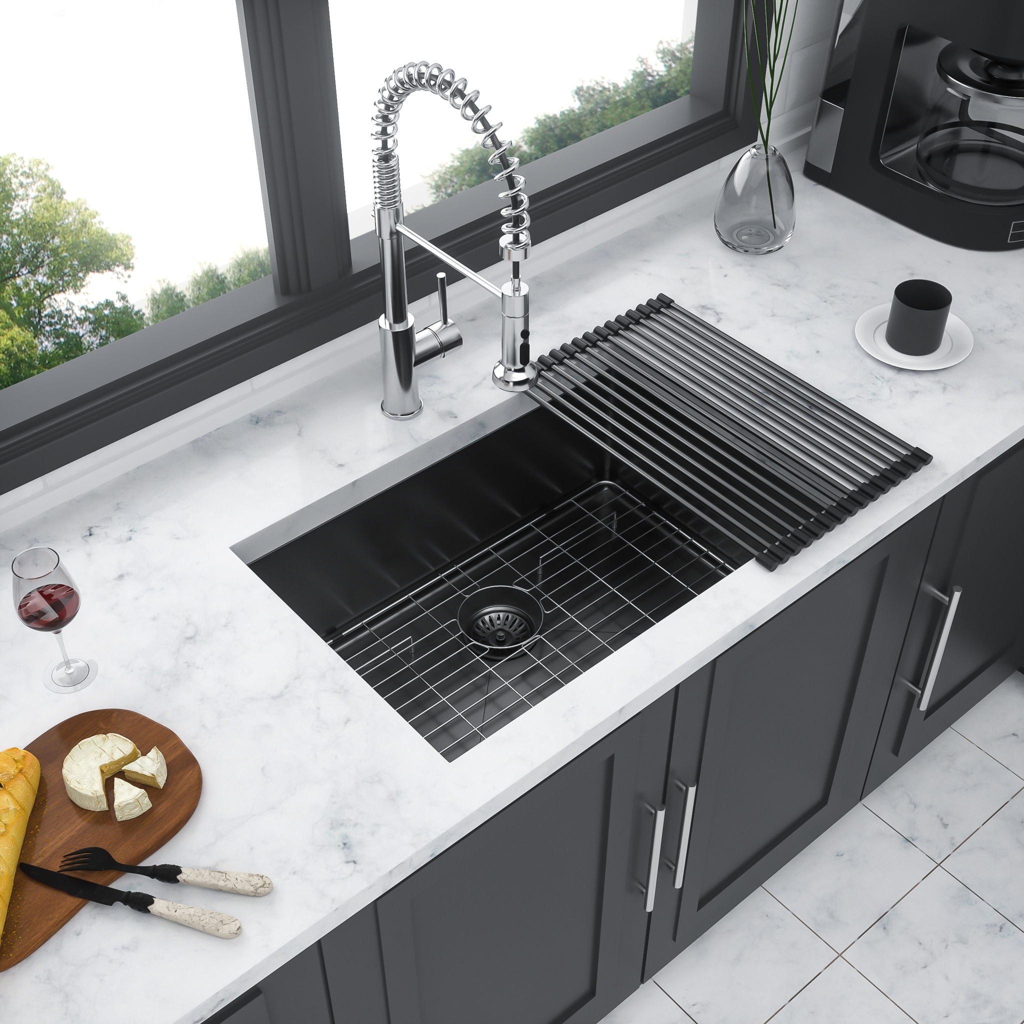 Undermount Kitchen Sink With Deep Single Bowl by HouseOfZazla