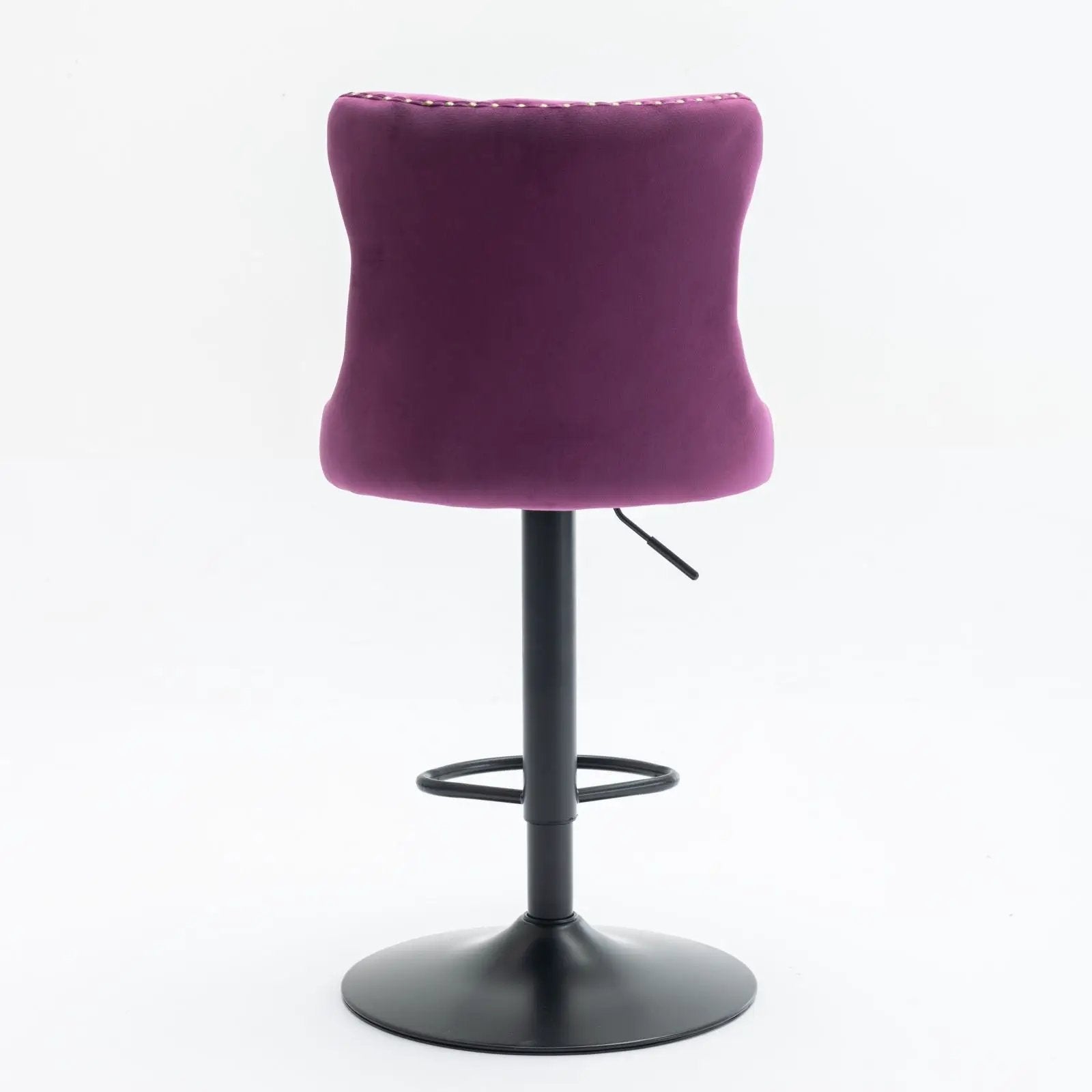 Swivel Barstools Adjusatble Seat Height, Modern Upholstered Bar Stools With Backs Comfortable Tufted For Home Pub And Kitchen Island (Set of 2) by Unique Piece Furniture