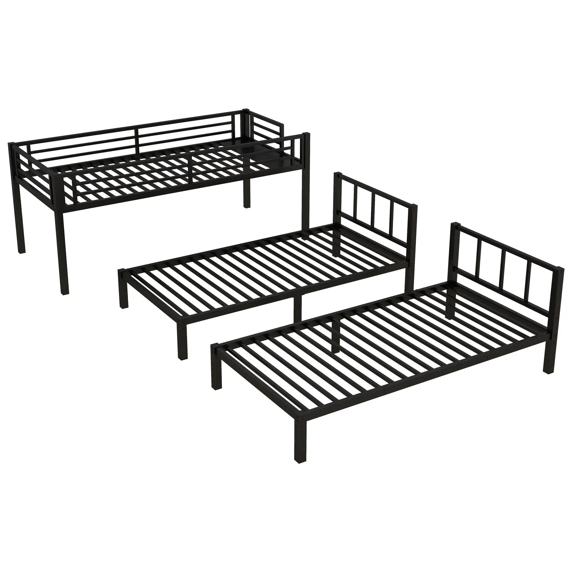 Metal Triple Bunk Bed for Kids by HouseOfZazla