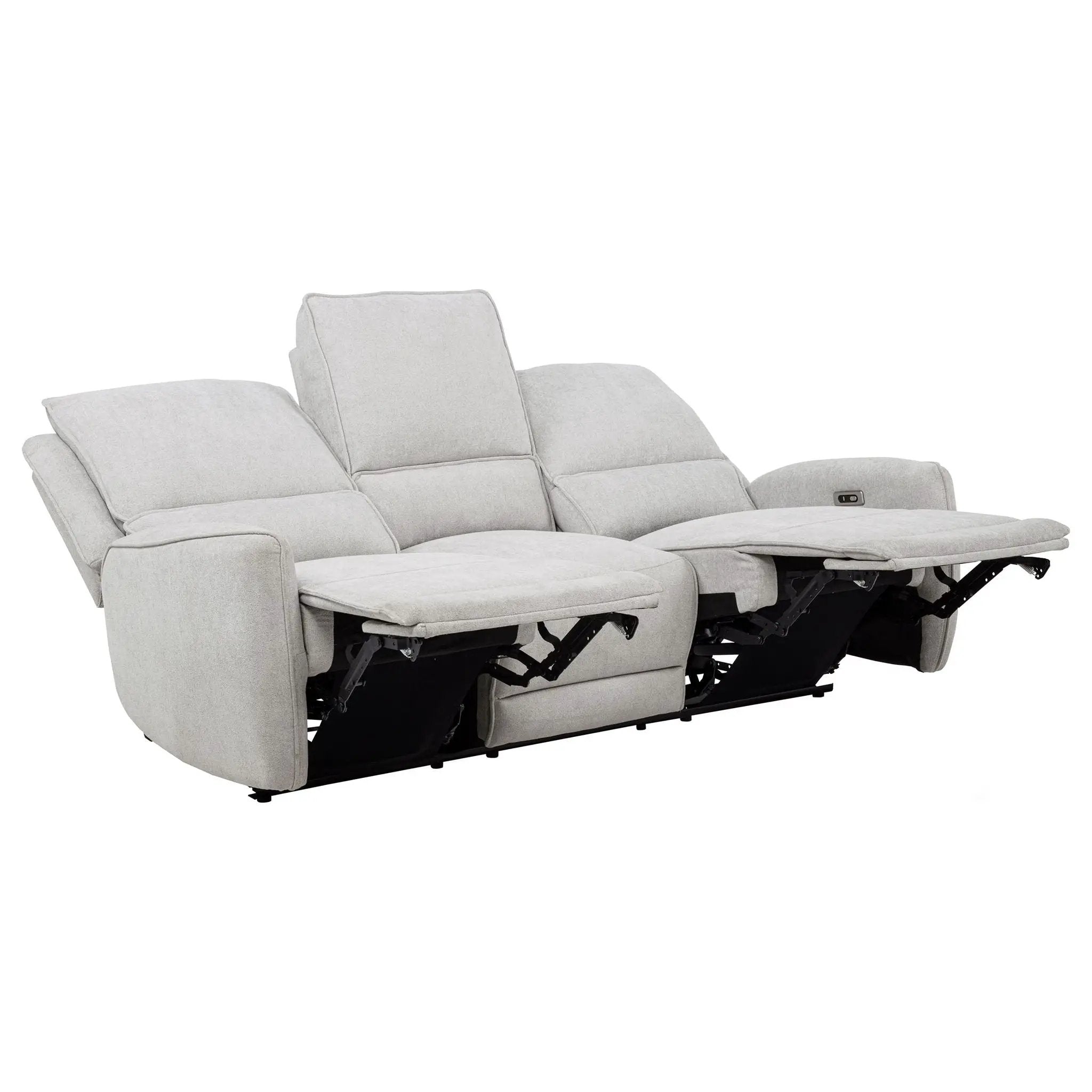 Sylmar 3-piece Chenille Power Reclining Sofa Set Dove Grey by Unique Piece Furniture
