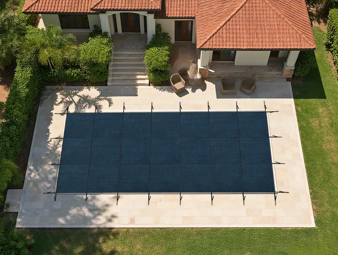Swimming Pool Safety Cover, Fits 20x40ft Rectangular Pools by HouseOfZazla