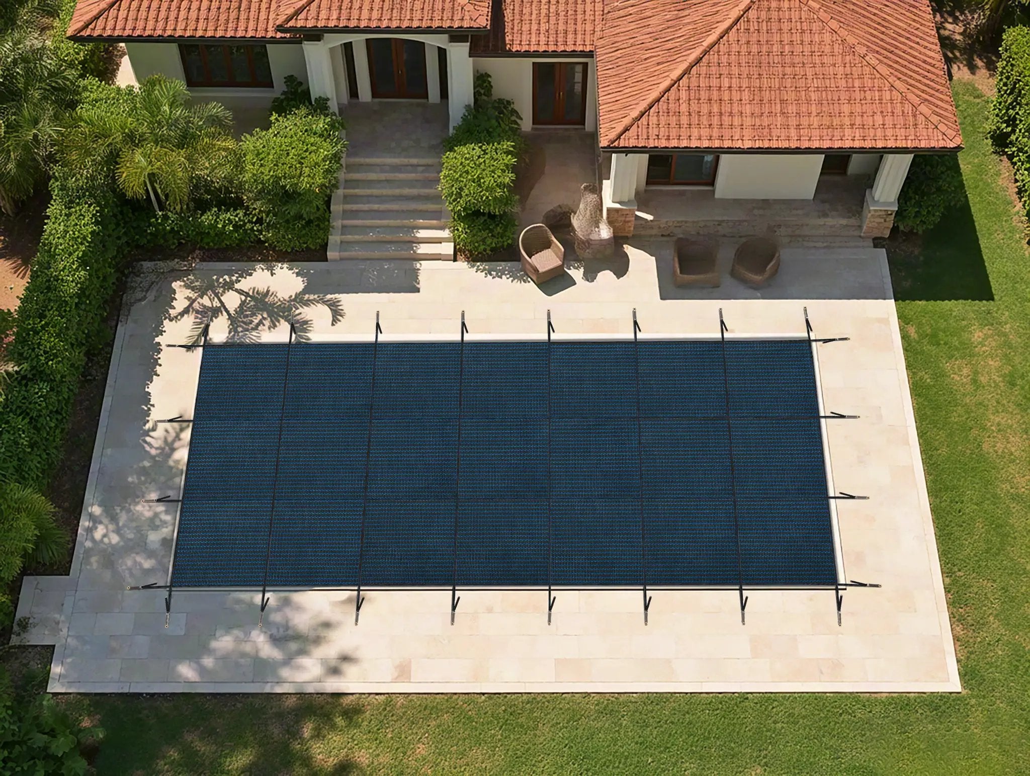 Swimming Pool Safety Cover, Fits 20x40ft Rectangular Pools by HouseOfZazla