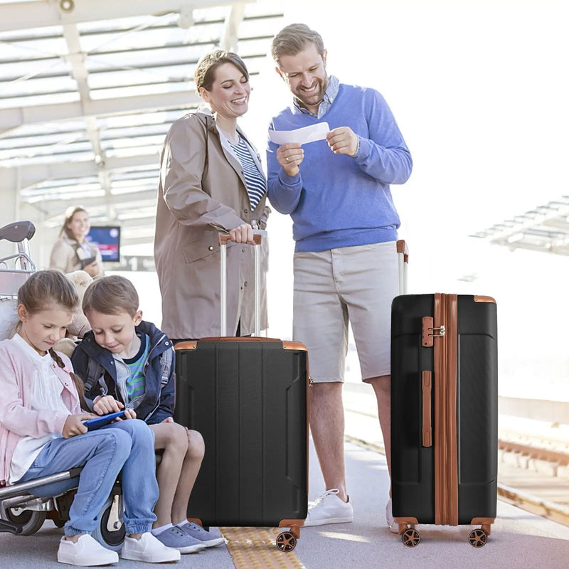 Lightweight Durable ABS Hardshell Luggage - 24 Inch by HouseOfZazla