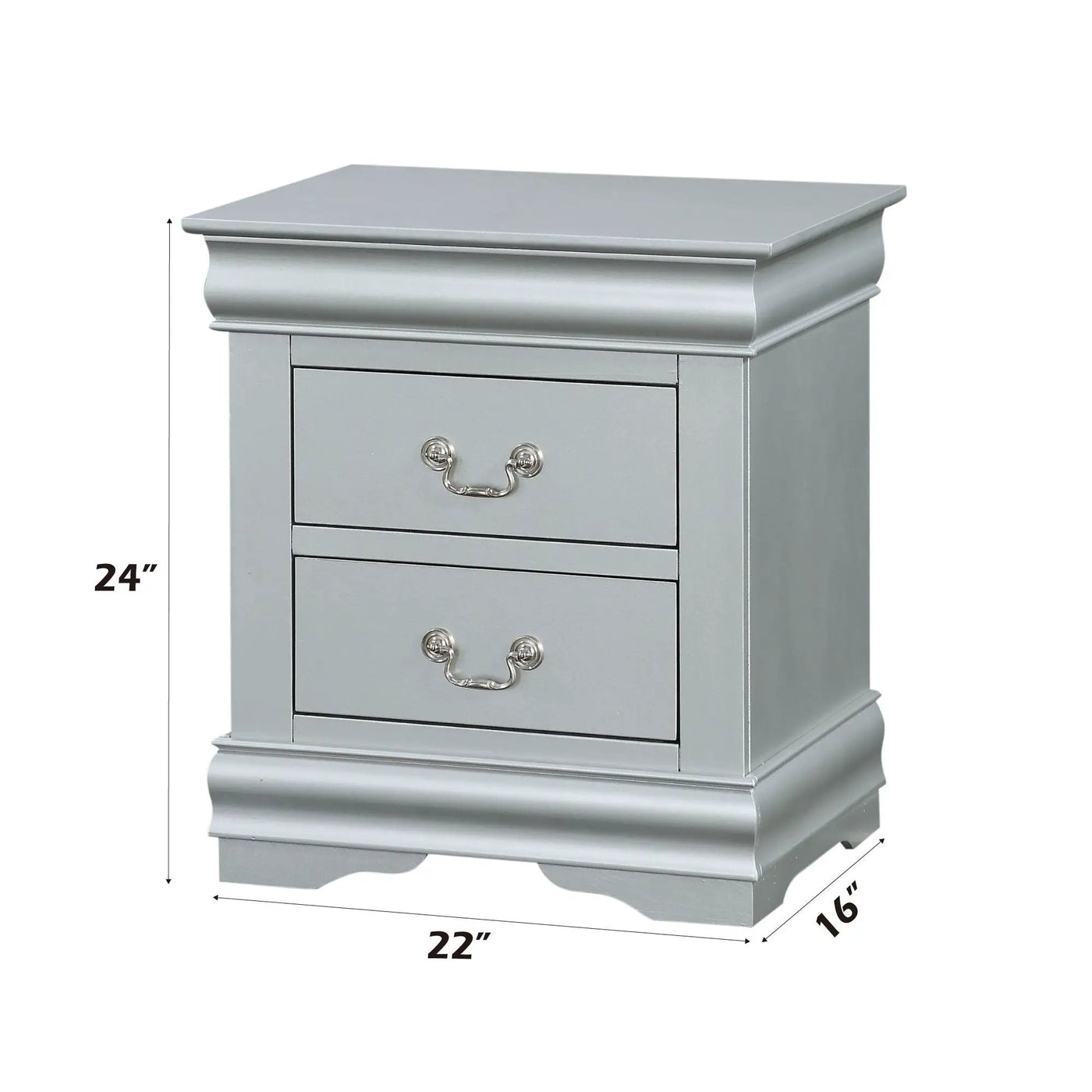 Louis Philippe III - Sleek Design Nightstand by HouseOfZazla