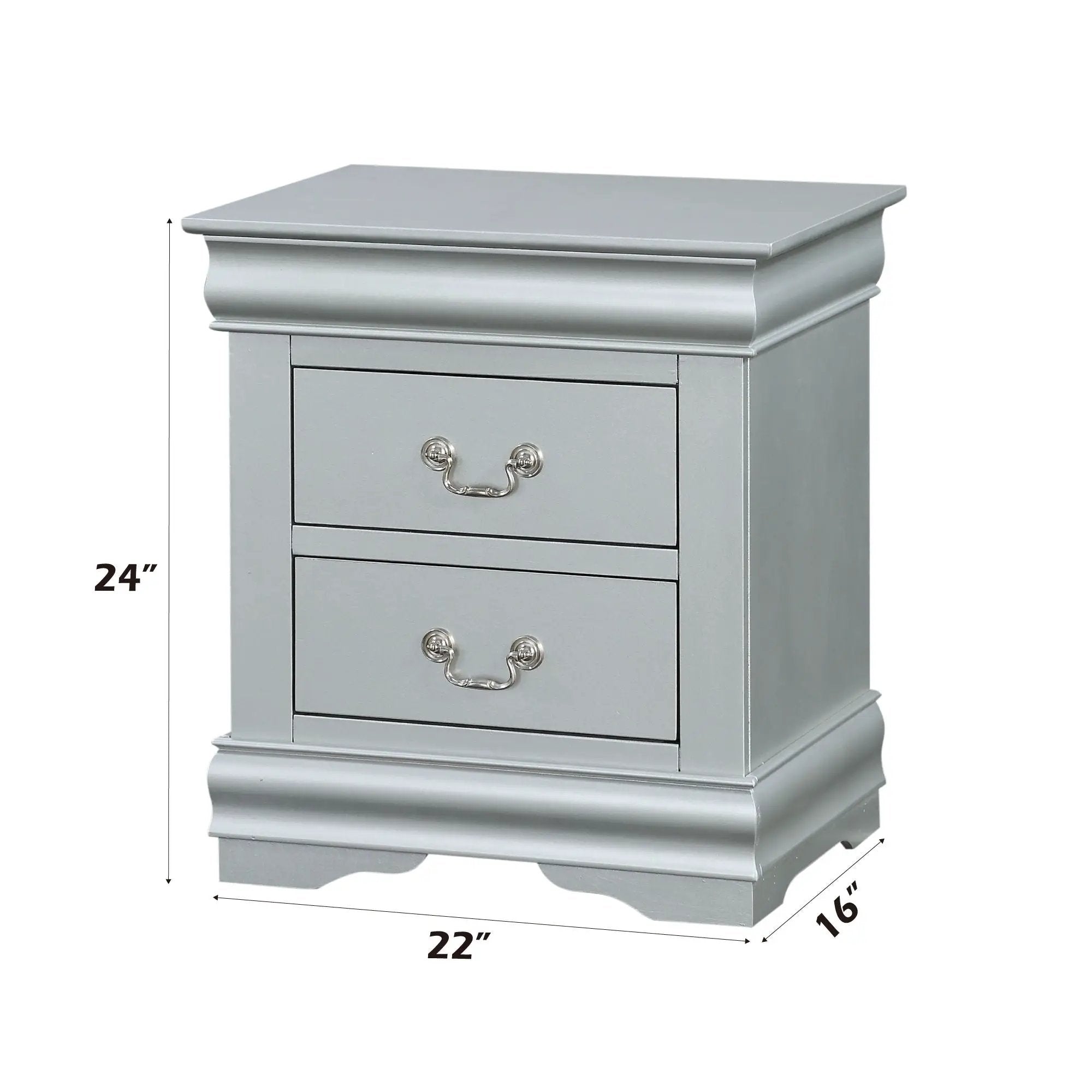 Louis Philippe III - Sleek Design Nightstand by Unique Piece Furniture