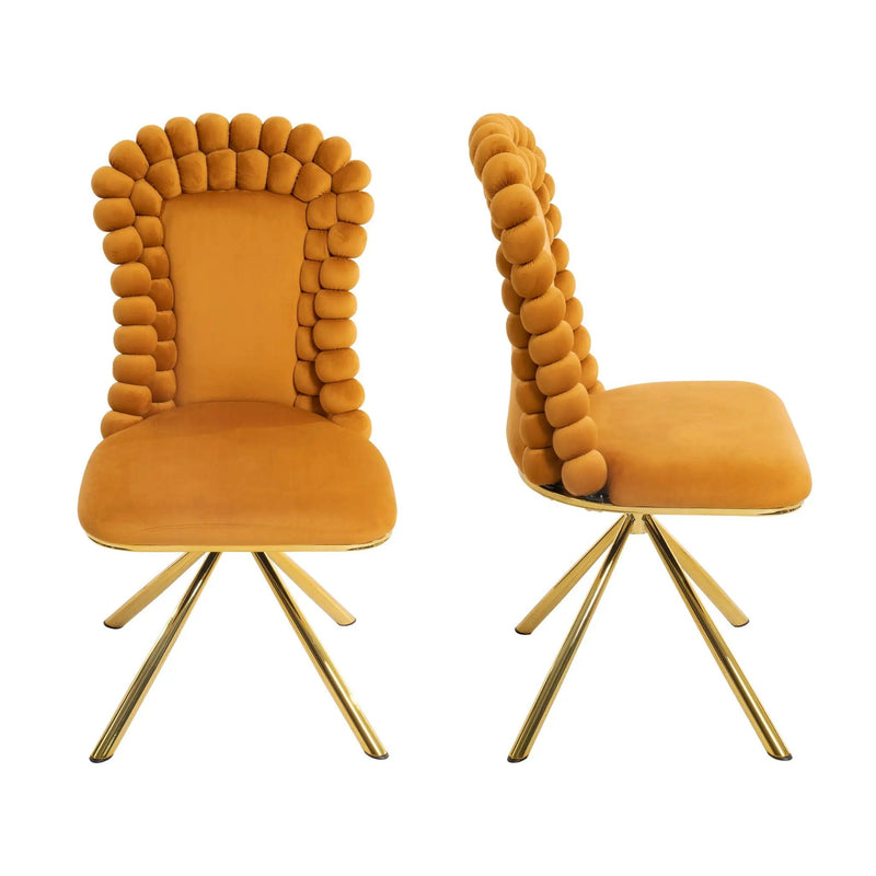 Upholstered Swivel Dining Chairs (Set of 2) by HouseOfZazla