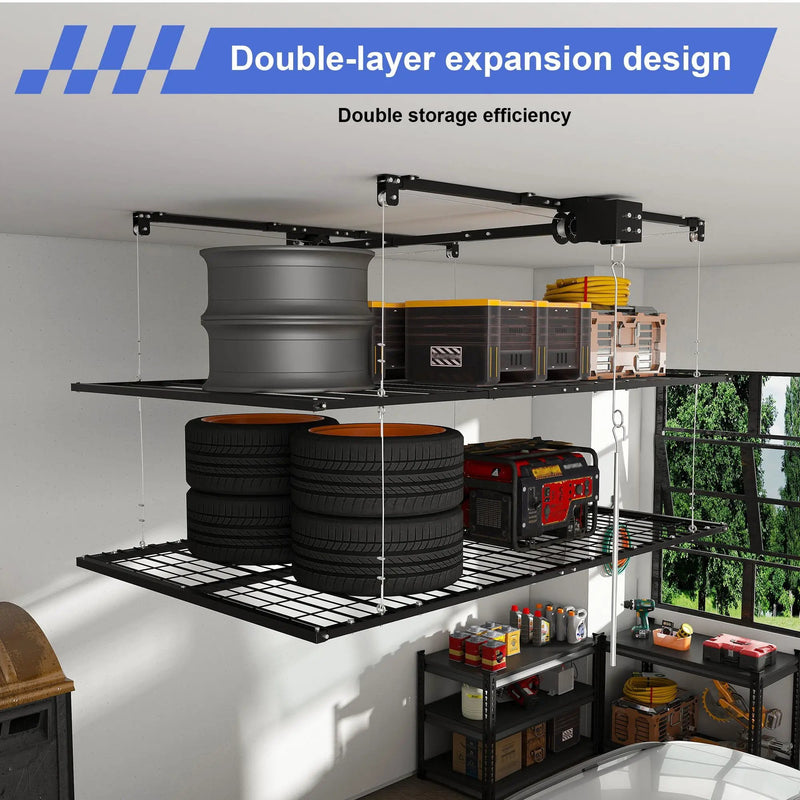 Overhead Garage Storage Rack by HouseOfZazla