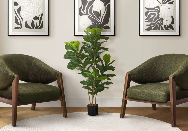 41" Tall Artificial Fiddle Tree Indoor Faux Plant by HouseOfZazla