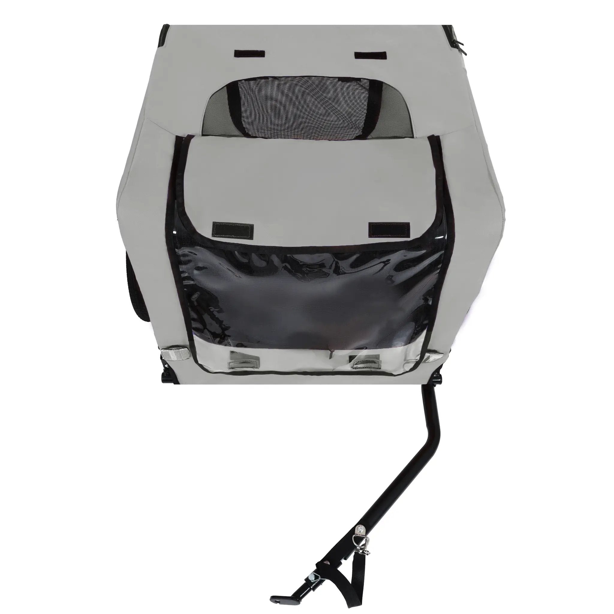 Outdoor Heavy Duty Collapsible Pet Bike Trailer with 16-Inch All-Terrain Wheels by HouseOfZazla