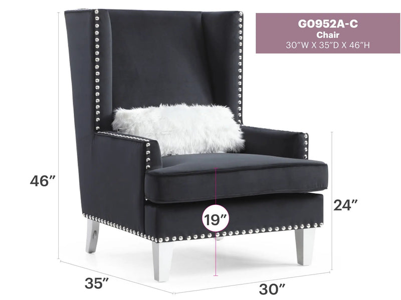 Elegant Traditional Accent Chair by Unique Piece Furniture