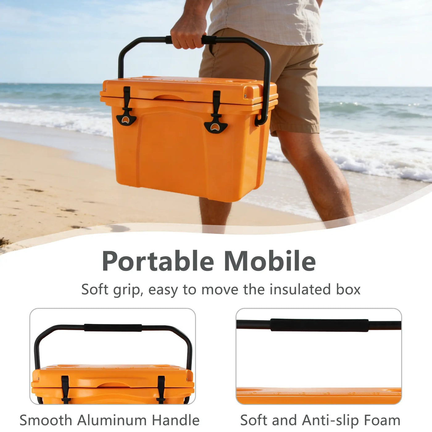 25QT Portable Cooler with Extended Ice Retention by HouseOfZazla