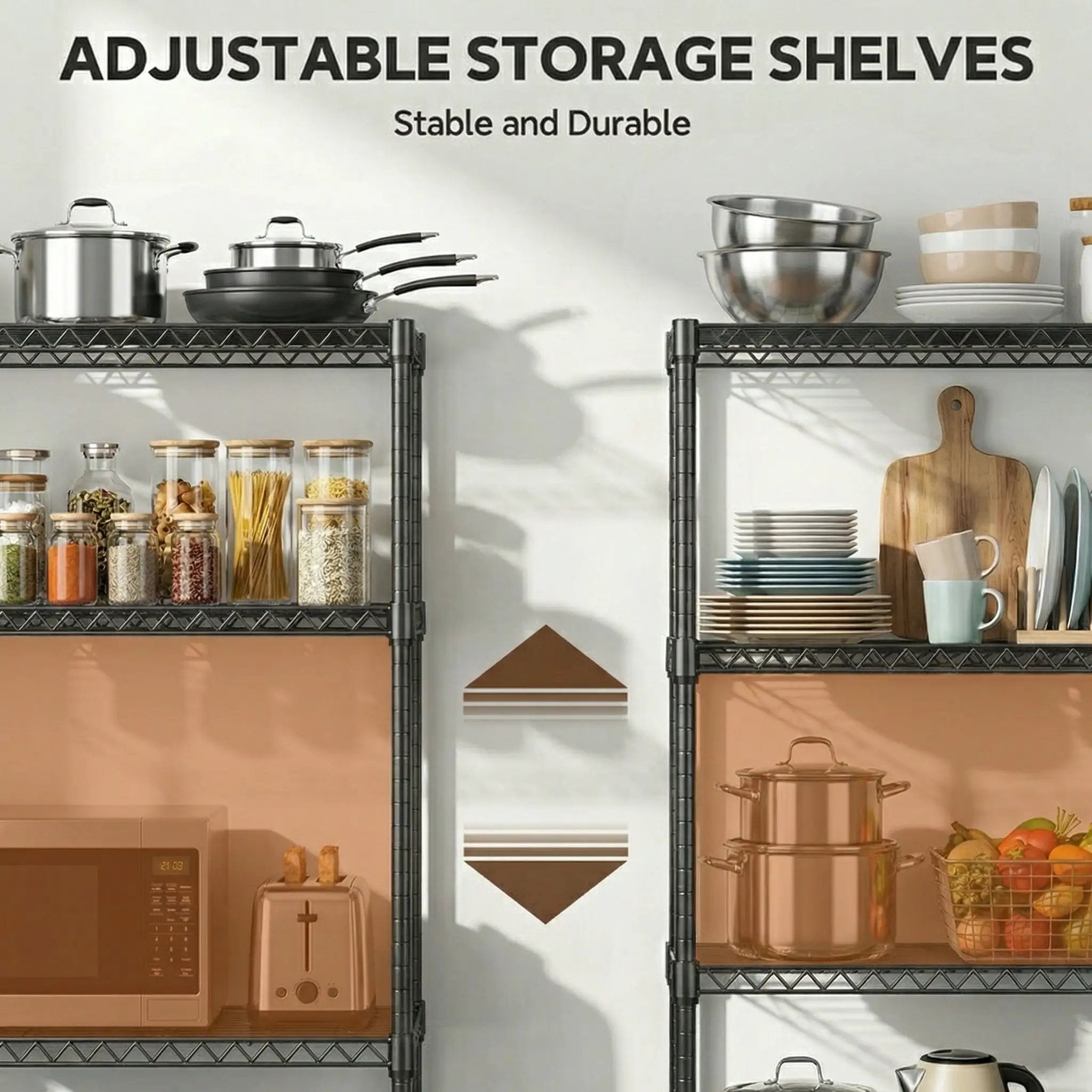 6-Tiers Storage Shelves - 2100LBS Capacity by HouseOfZazla