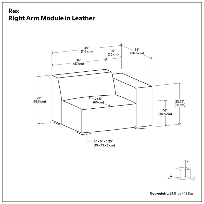 Rex - Sofa Module by HouseOfZazla