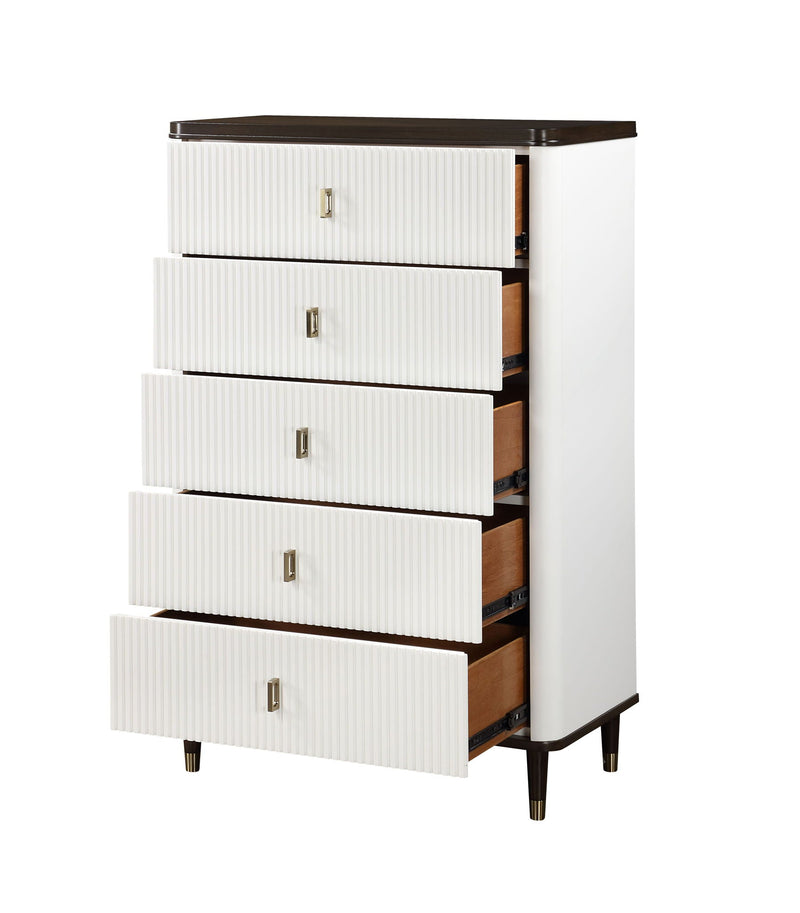 Carena Chest with Drawer Storage - White / Walnut, photo 3 of 4