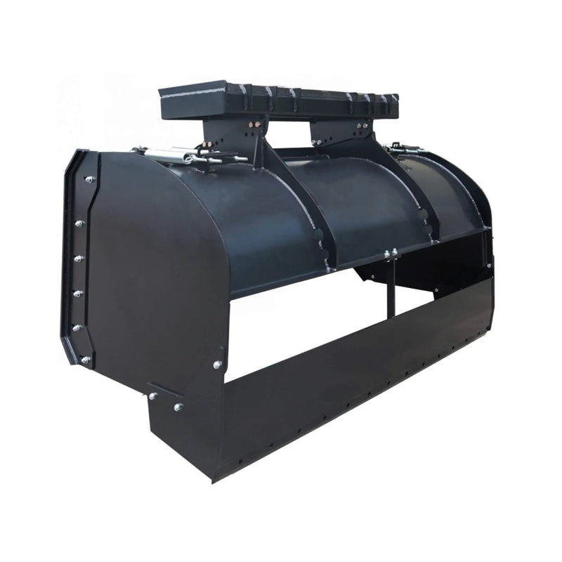 74-Inch Heavy-Duty Skid Steer Trip Edge Snow Pusher Attachment (SAK34098) by SAKSBY WHOLESALE