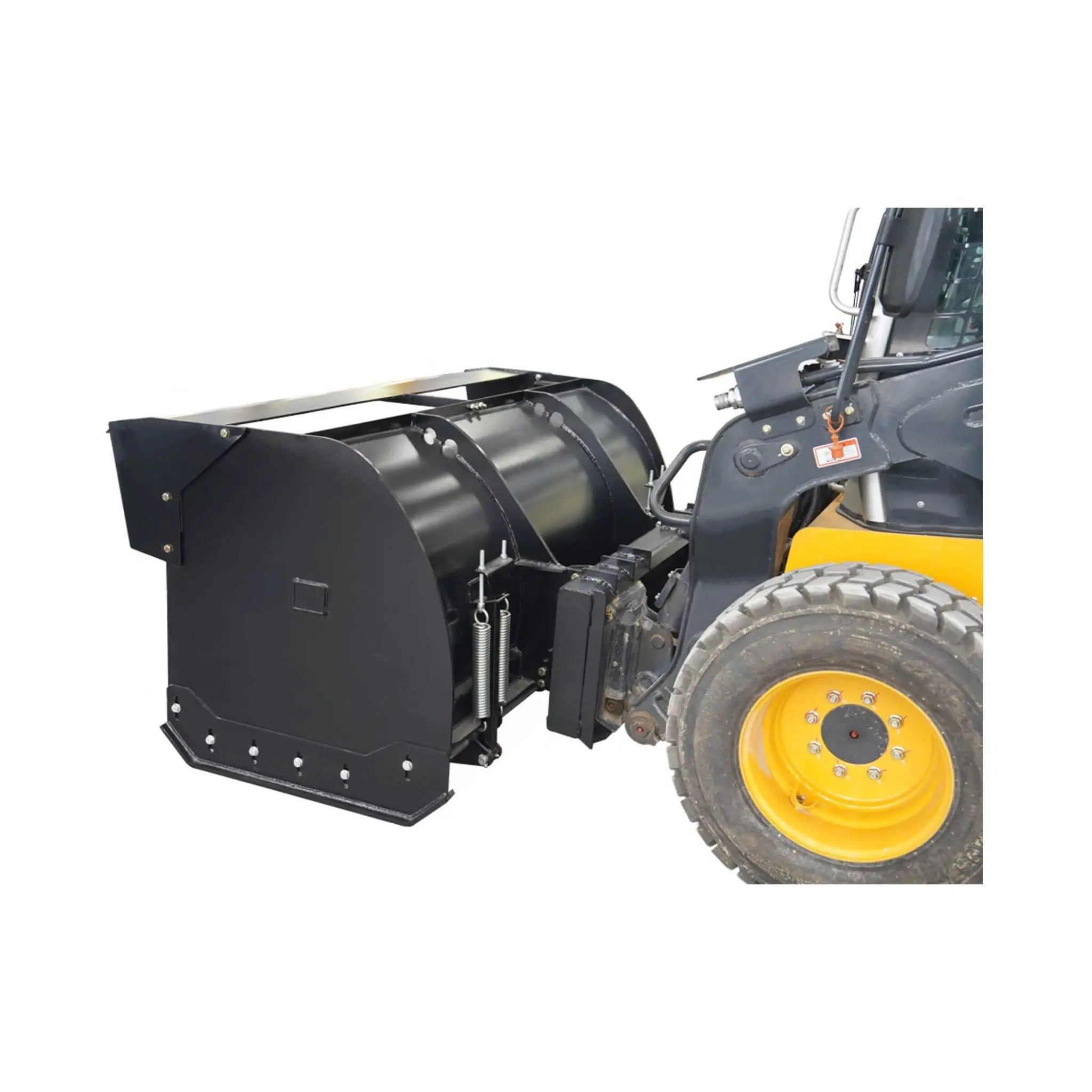 74-Inch Heavy-Duty Skid Steer Trip Edge Snow Pusher Attachment (SAK34098) by SAKSBY WHOLESALE