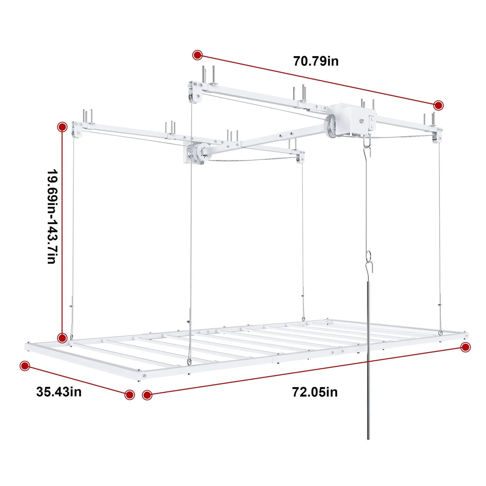Overhead Garage Storage Rack by HouseOfZazla