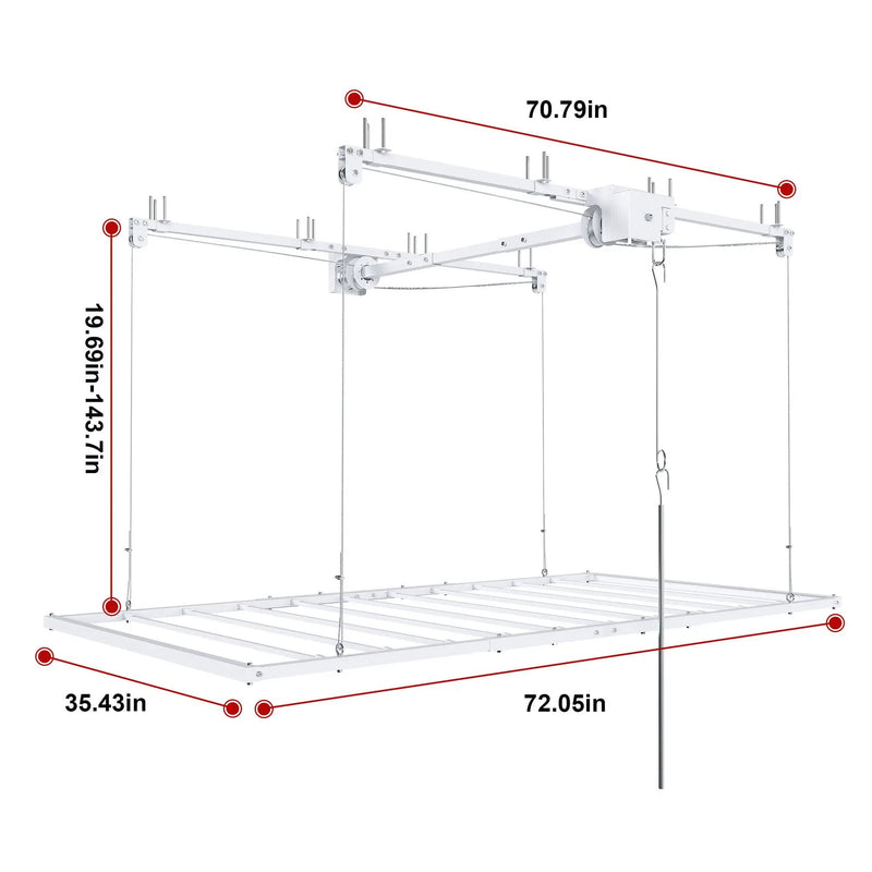 Overhead Garage Storage Rack by HouseOfZazla