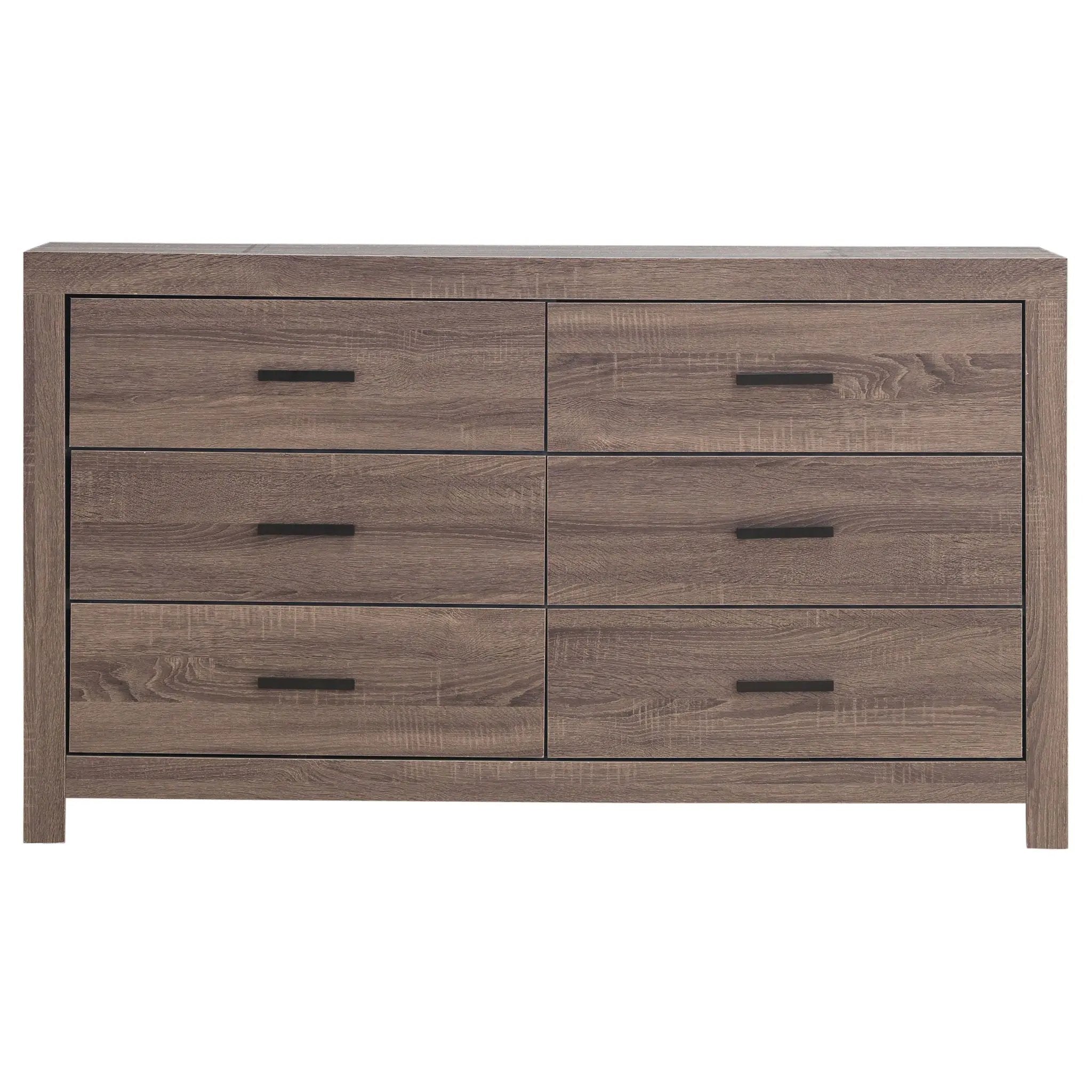 Brantford 6-drawer Dresser Barrel Oak by Unique Piece Furniture