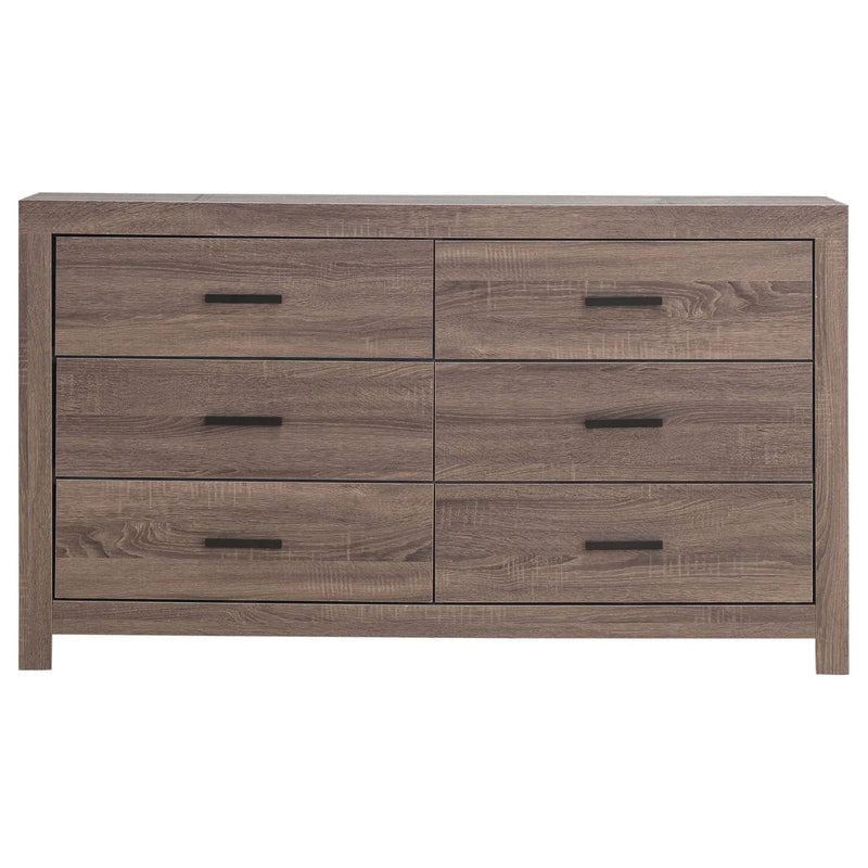 Brantford 6-drawer Dresser Barrel Oak by Unique Piece Furniture