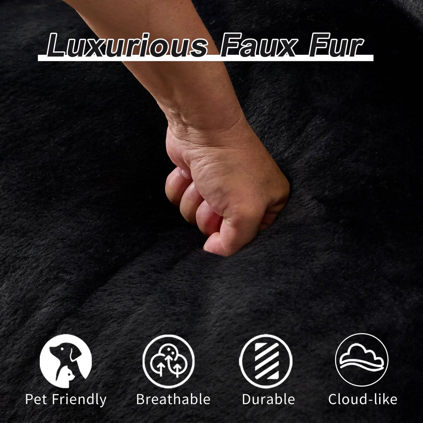 Giant Bean Bag Couch, Ultra Soft Fluffy Loveseat For Living Room by Unique Piece Furniture