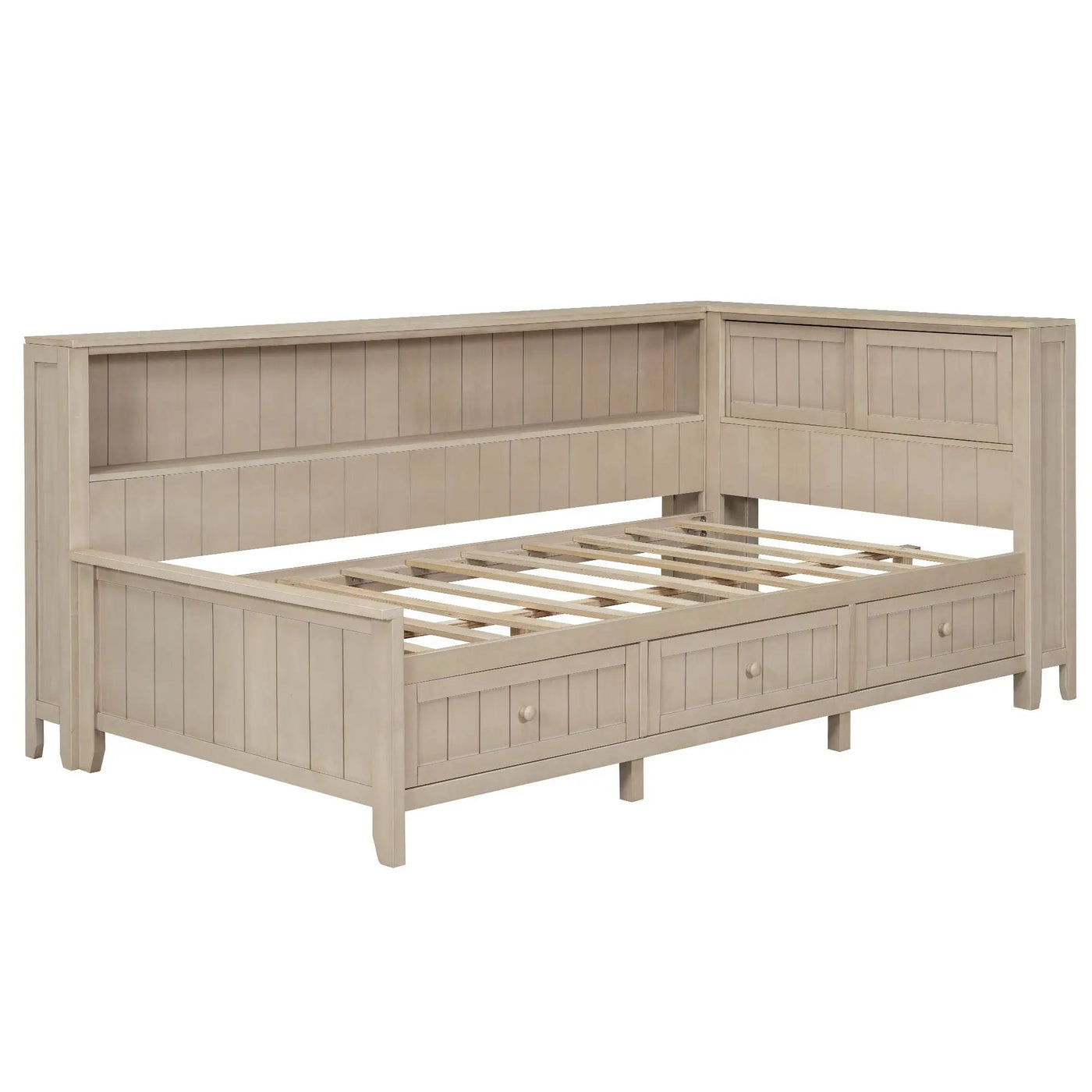 Daybed With Storage Shelves And 3 Drawers by HouseOfZazla