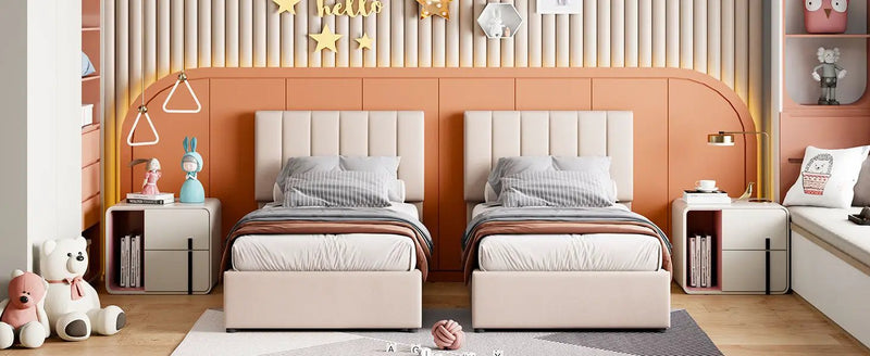 Upholstered Platform Bed With A Hydraulic Storage System by HouseOfZazla