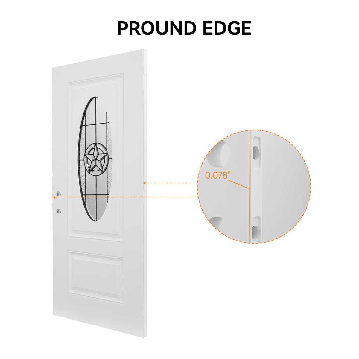 36"x80" Fiberglass Front Door, photo 8 of 10