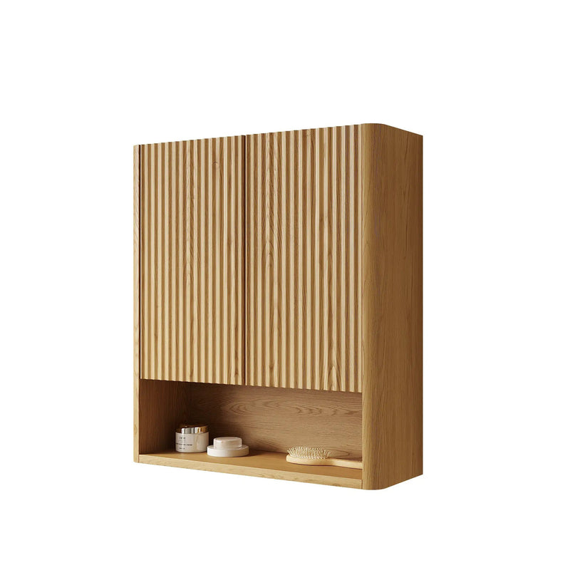 ZULA 26" Wall-Mounted Striped Bathroom Cabinet by HouseOfZazla