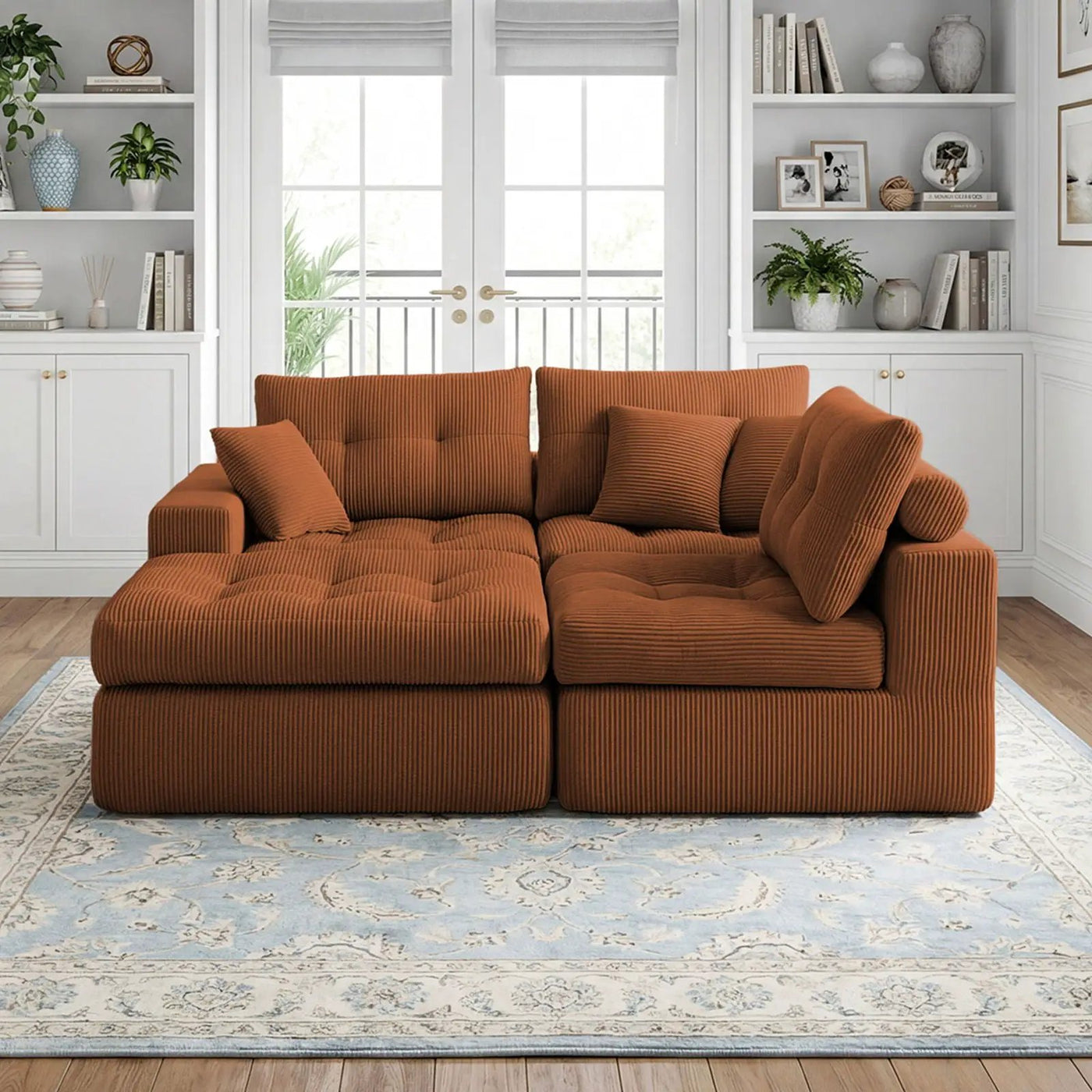 Corner Chaise L-Shaped Sectional Sofa Bed by HouseOfZazla