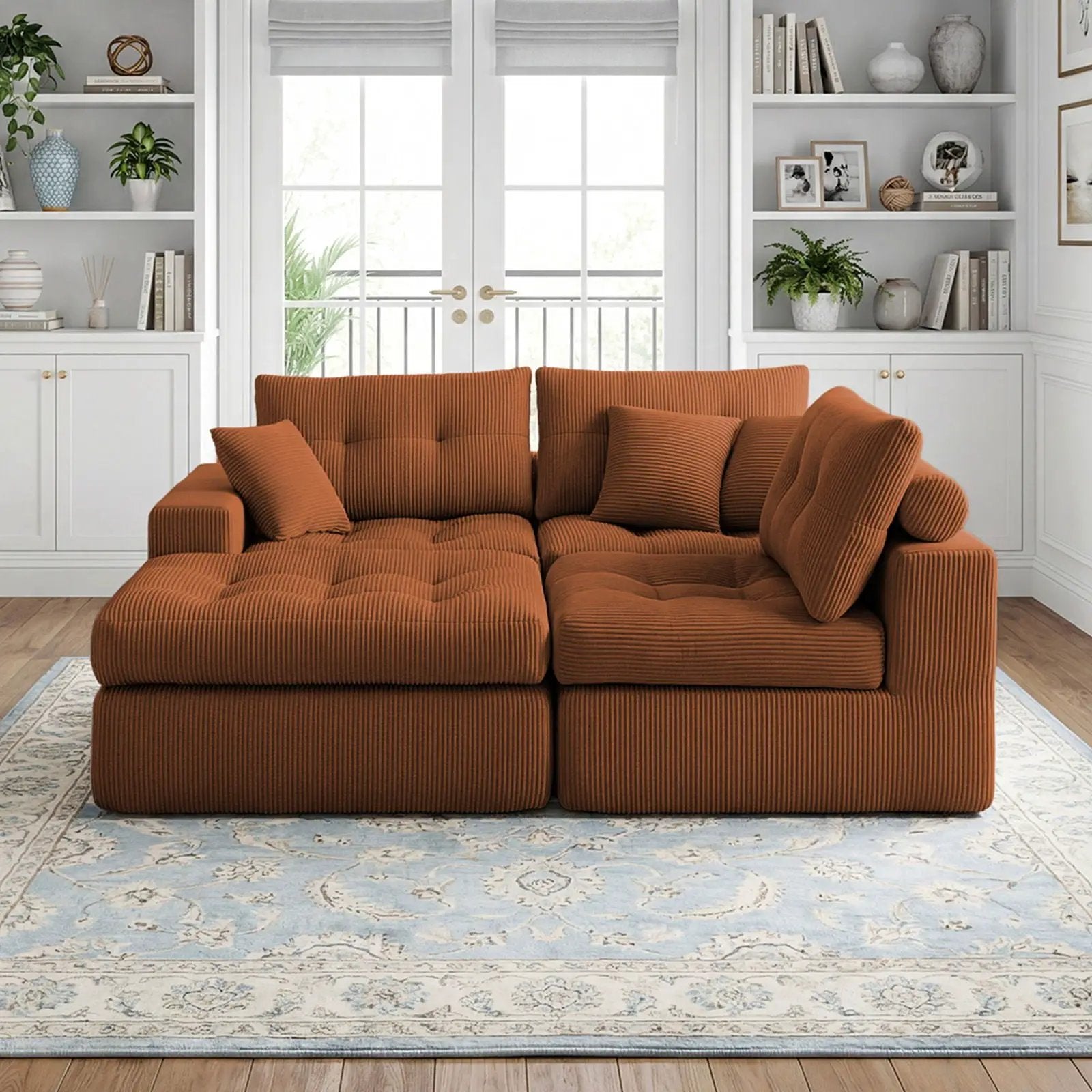 Corner Chaise L-Shaped Sectional Sofa Bed by HouseOfZazla