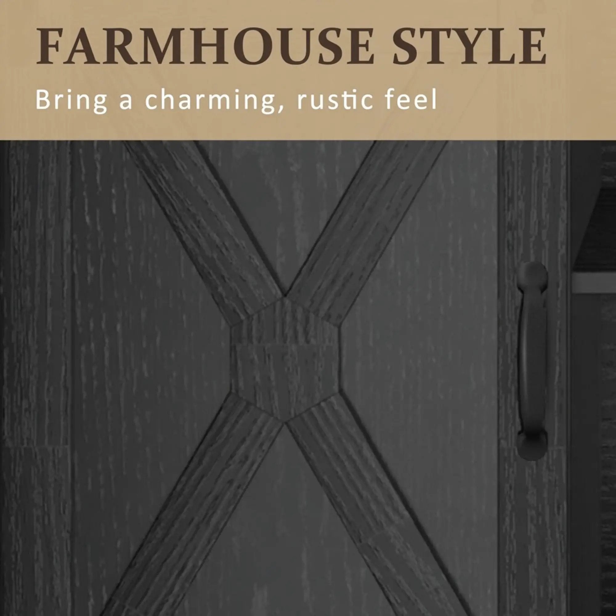Farmhouse TV Stand With Sliding Barn Doors & Adjustable Storage by HouseOfZazla