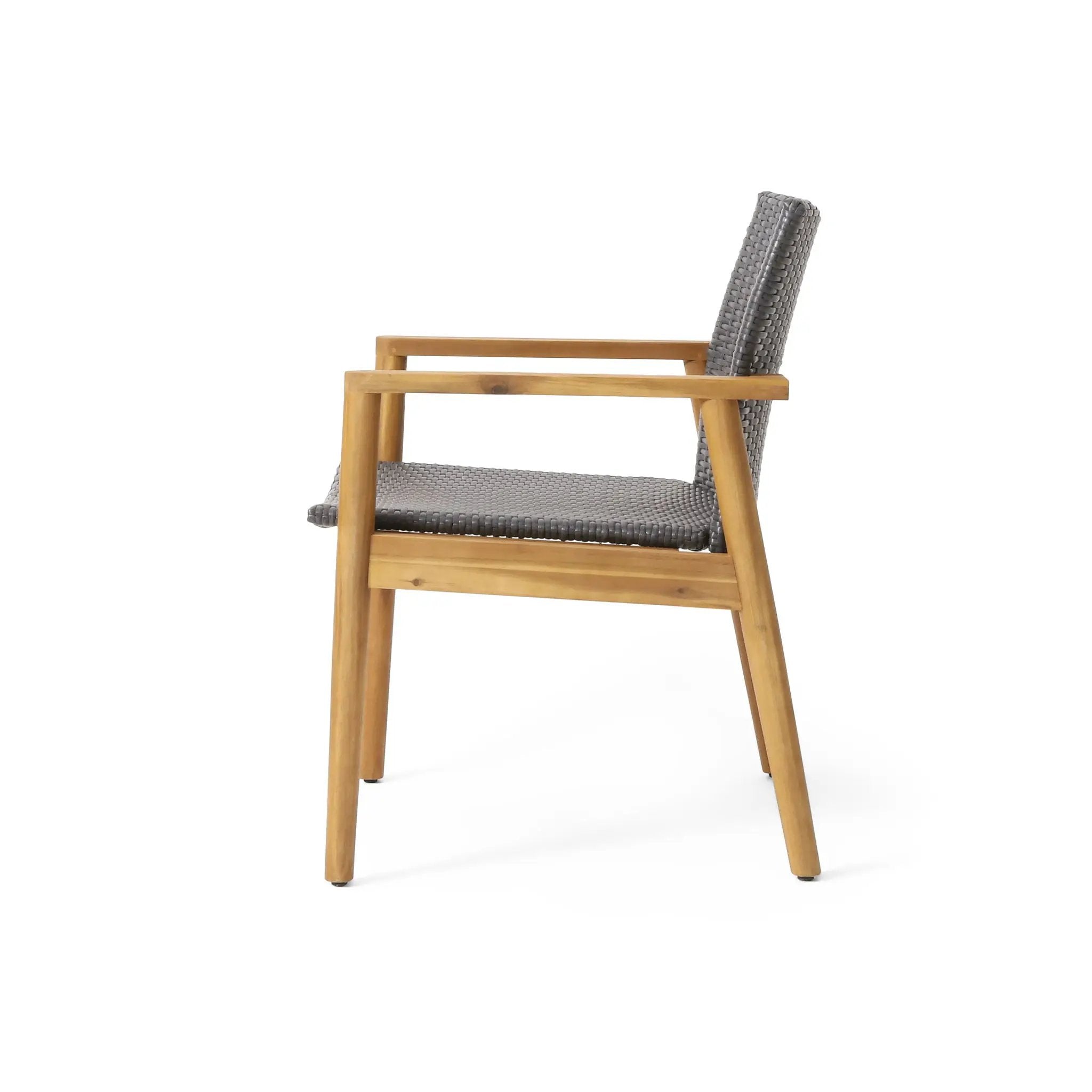 Tranquilize Outdoor Wooden Club Chair Set of 2 - Light Brown by HouseOfZazla