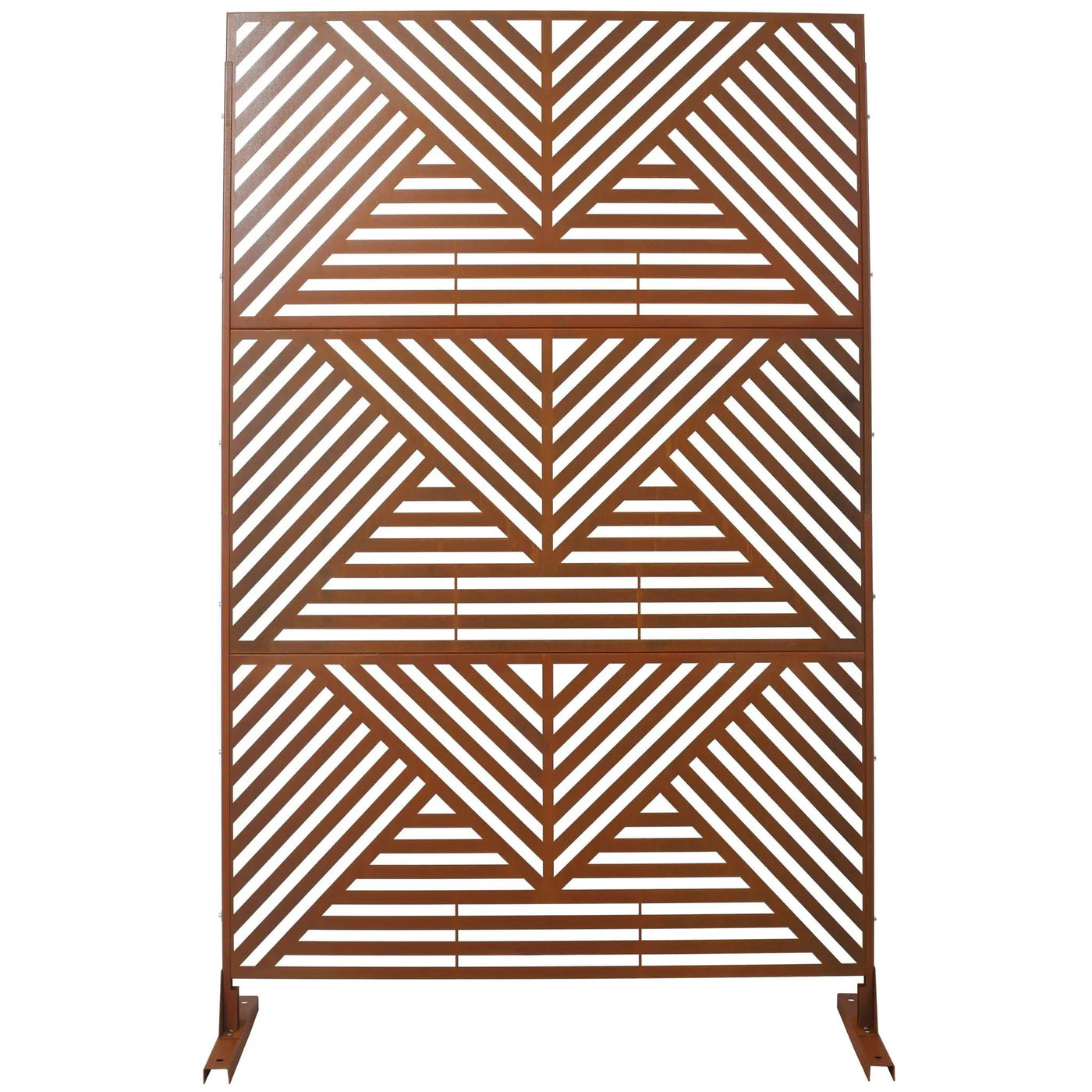 Freestanding Outdoor & Indoor Freestanding Metal Privacy Screen by HouseOfZazla