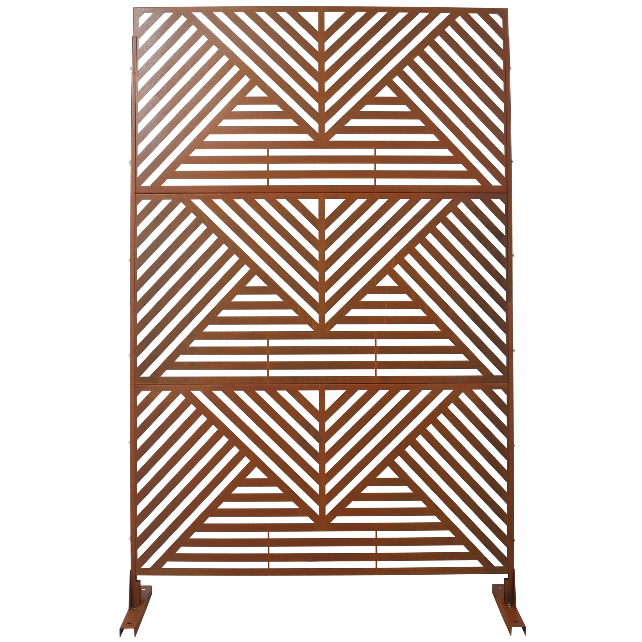 Freestanding Outdoor & Indoor Freestanding Metal Privacy Screen by Unique Piece Furniture